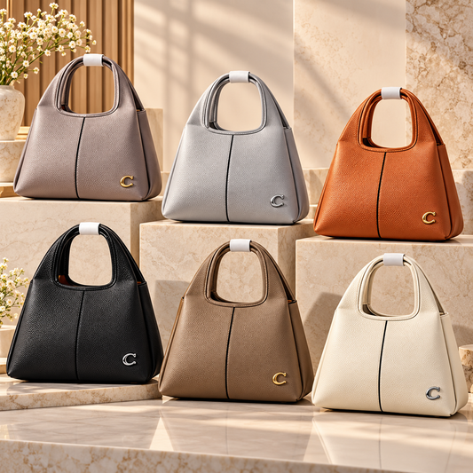Elegant C-Accent Structured Mini Tote Handbag
