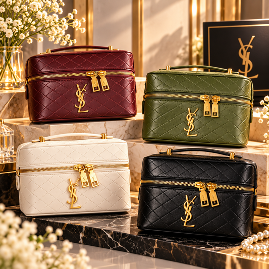 Luxury Quilted Vanity Bag – Timeless Elegance